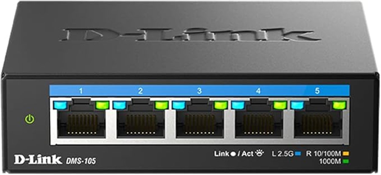 d link 5 port 2 5gbps switch